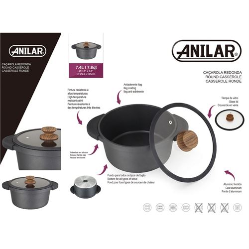 CAÇAROLA ALUM. FUNDIDO 28x12,5CM