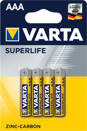 VARTA PILHA SUPERLIFE AAA PK-4 2003  YX.ECOV