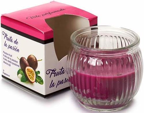 13593 VELA COPO VIDRO MARACUJA