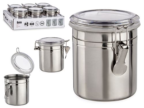 68853 CAIXA AÇO PEQUENO FECHO HERMETICO