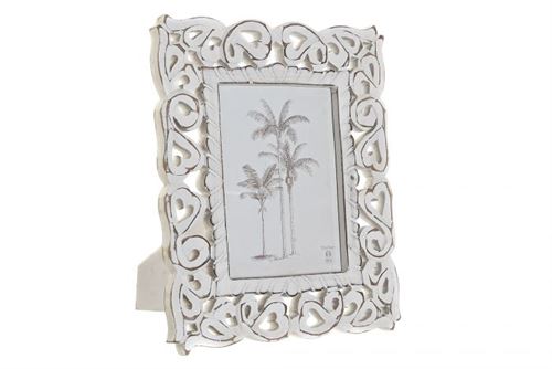 MF-185017 MOLDURA 15X20 MDF VIDRO 27X2X32 DECAPÉ BRANCO