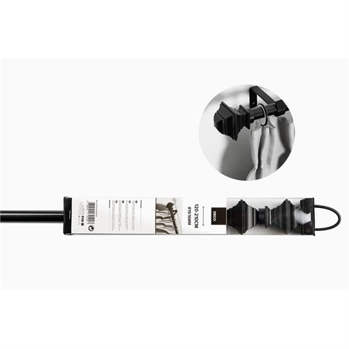 P131279190 VARAO CORTINADO 120-210CM PRETO