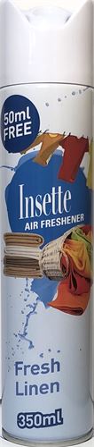 INSETTE AMBIENTADOR  SPRAY FRESH LINEN 350ML
