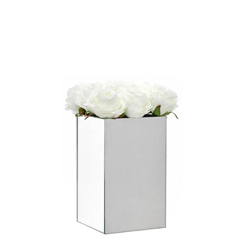 46061 CUBO ROSAS ESPELHO BRANCO