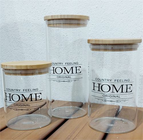 PC-185123 JARRA BOROSSILICATO BAMBU 10X10X22,3