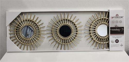 91976 ESPELHOS RED ESPIGA CHAMPAGNE 3X25CM