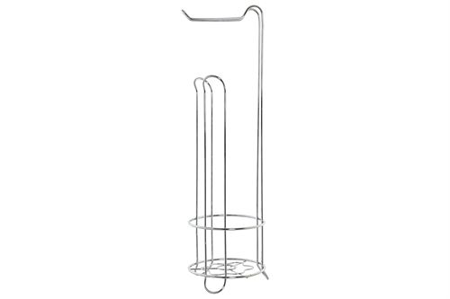 PB-185177 PORTA-ROLO METAL CROMADO 16X15X16 SUPORTE PRATEADO