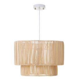 800429 LÂMPADA TETO MTL VIME NAT 38X38X26