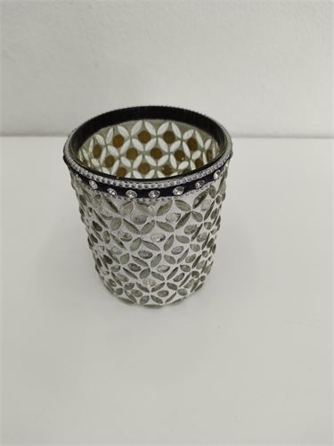 A04930830 CASTIÇAL VIDRO MOSAICO