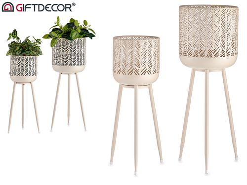 78767 FLOREIRA MTL CREME SET2