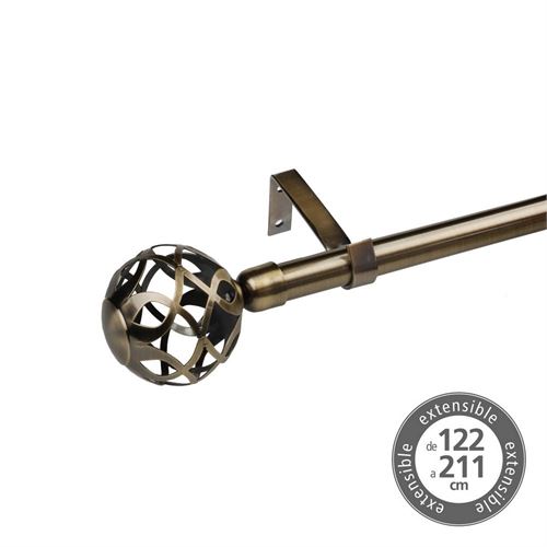 800221 VARÃO EXTENSÍVEL 122-211 MTL BRONZE