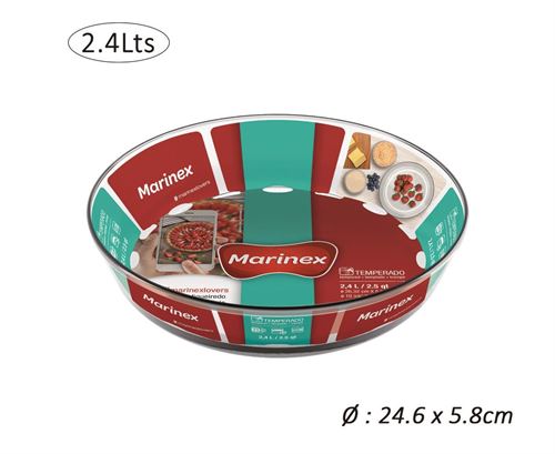 6495-06-3 26 TAÇA VIDRO MARINEX 26,2CMX5,8CM  2,4LT