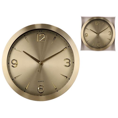 15304 RELOGIO DE PAREDE KAS 30CM -OURO