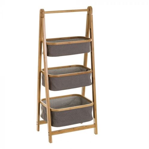 125800 MOVEL 3 CESTOS BAMBU 45X33,5X108,5