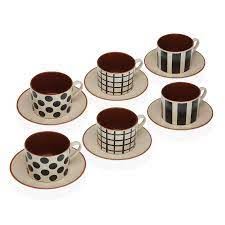 22090055 SERVIÇO CHA BLACK/WHITE