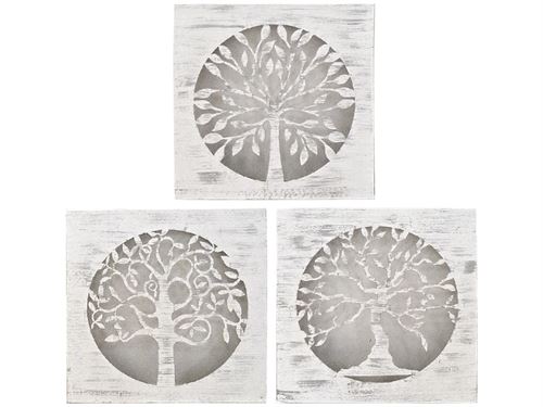 QUADRO MADEIRA 60X60CM