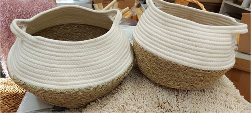 CESTOS BRANCO-NATURAL SET2