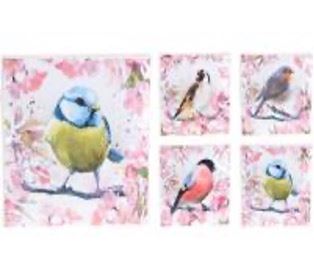 602000200 GUARDANAPOS 33X33 PASSARINHOS 20PÇS