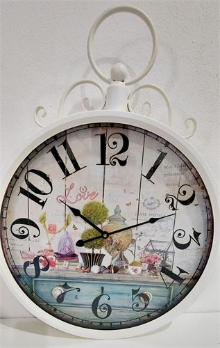 38165 RELOGIO MTL P/DEC. PAREDE