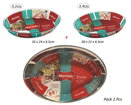 6741.62.1 SET 2 ASSADEIRAS VIDRO