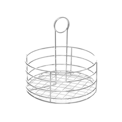 52451 CESTO METAL CROMADO COM PEGA 19X9CM