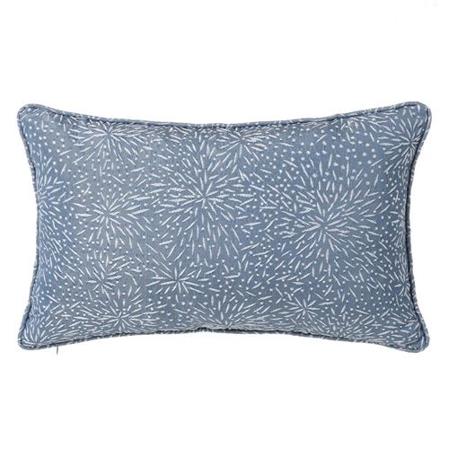 136202 ALMOFADA JACQUARD LOVING 20 AZUL 50X33CM