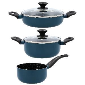 TREM DE COZINHA ALUMINIO PRENSADO SET3