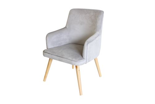 20324551 CADEIRÃO 55X66X82 CINZA VELUDO