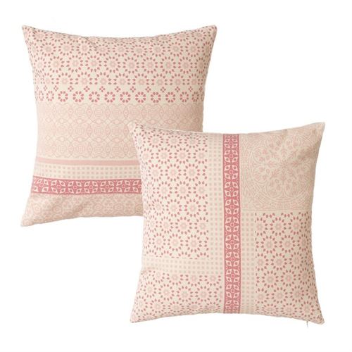 801022 ALMOFADA 2/M PANSY ROSA 45 X 45 CM