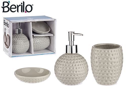 89456 CONJUNTO WC 3PÇS GOLF CINZA CERAMICA