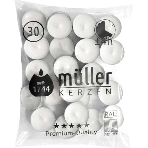 SACO 30 VELAS TEALIGHT