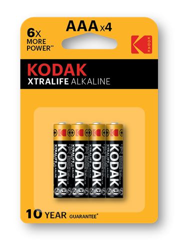 KODAK XTRALIFE ALKALINA  AAA PK4   TX.ECOV