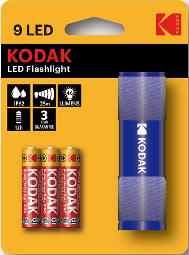 KODAK LANTERNA 9 LED AZUL  AAA EHD  ECOV