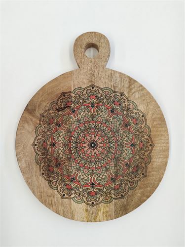 BD-152367 BANDEJA MADEIRA MANDALA