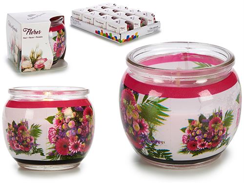 13574 VELA COPO VIDRO FLORES