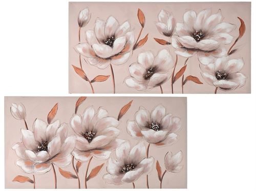 TELA FLORES 60X120X3CM 2SORT