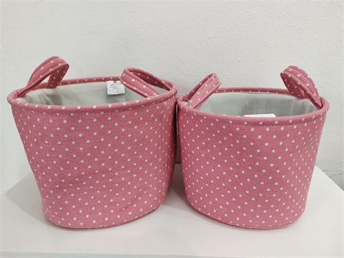 124324 SET 2 CESTOS TECIDO