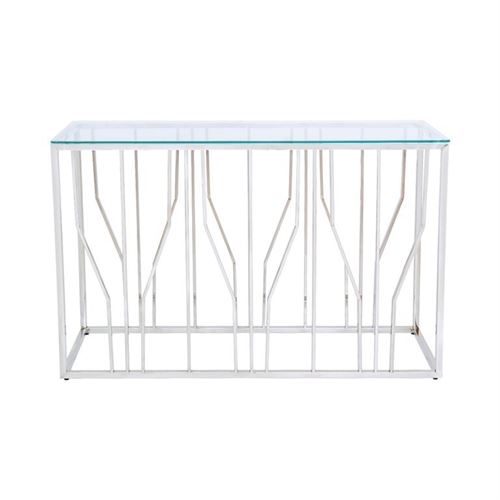 12729113 CREDENCIA INOX E VIDRO 120X40X78CM