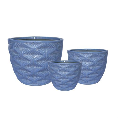 66337 SET 3 VASOS CERAMICA