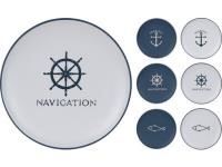 Q75600260 PRATO CERAMICA MARITIMO 26CM. 6SORT