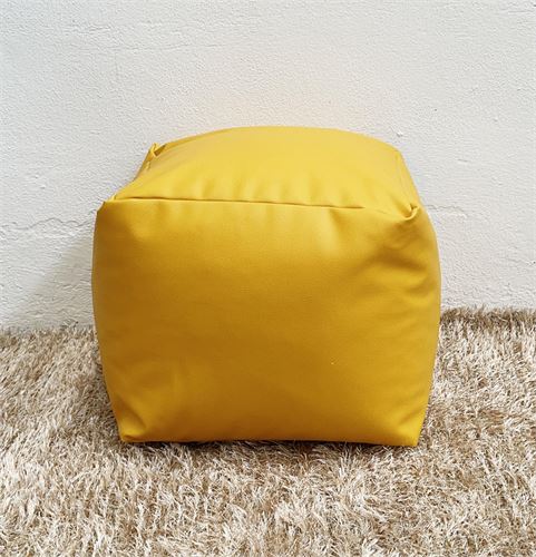 9034 PUFF POLIPELE CUBO 45X45 AMARELO
