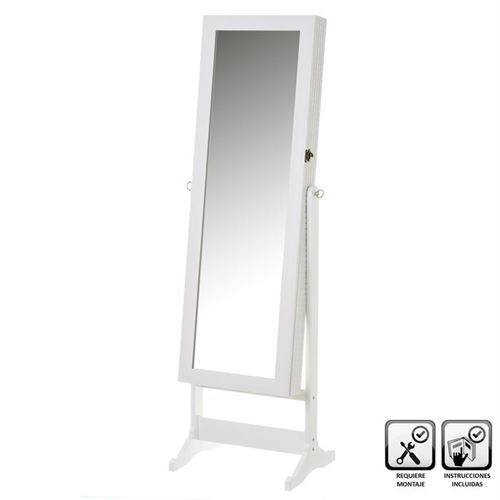 135151 ESPELHO JOALHEIRO BRANCO 44,5X38X150CM