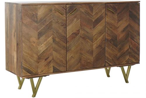 MB-185306 BUFFET MANGA MTL 145X40X91 NATURAL