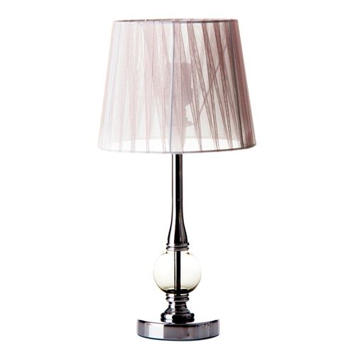 60529 CANDEEIRO METAL/VIDRO PRATA