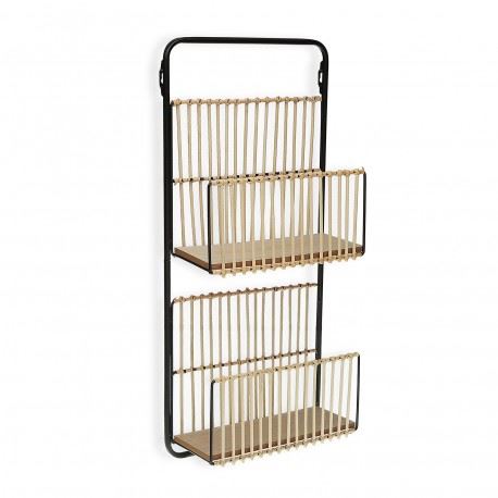 20931113 ESTANTE METAL RATTAN 32X12X68CM