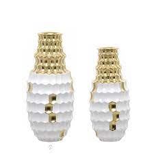 28298 JARRA CERÂMICA HONEYCOMB 16X36