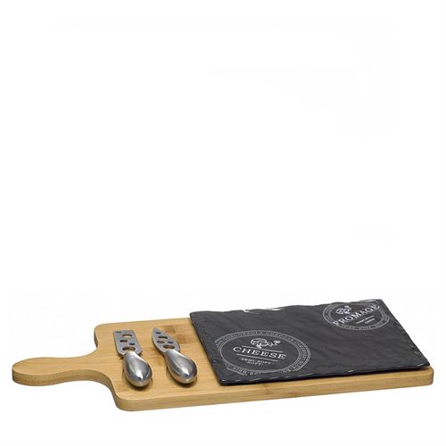 23946 CONJ.P/QUEIJO PORCELANA BAMBU