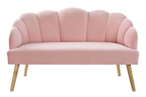 MB-175703 SOFÁ POLIÉSTER BÉTULA 126X67X77 ROSA