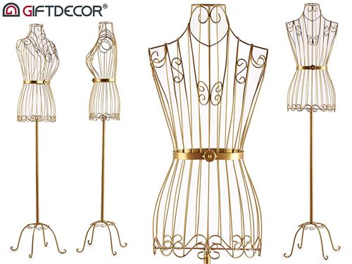 93242 MANEQUIM METAL DOURADO