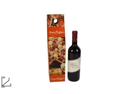 21226 CAIXA GARRAFAS NATAL 9X9X38CM